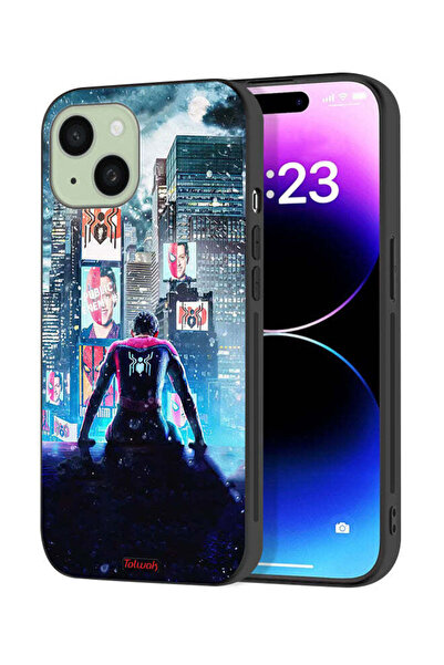Tolwak Apple iPhone 15 Plus Protective Case Cover Spider Man