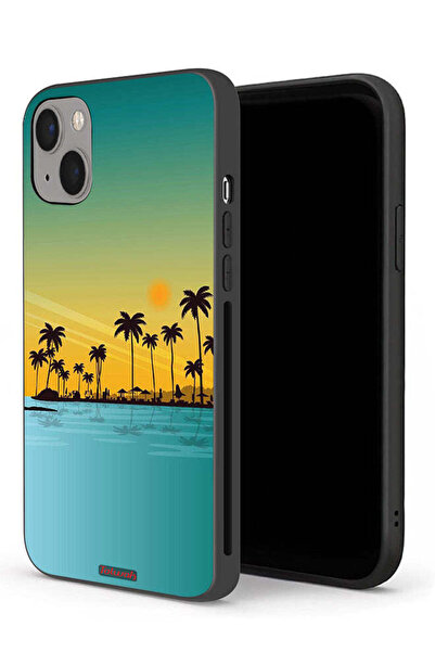 Tolwak جراب حماية لجهاز Apple iPhone 13 mini بمناظر طبيعية فنية تجريدية