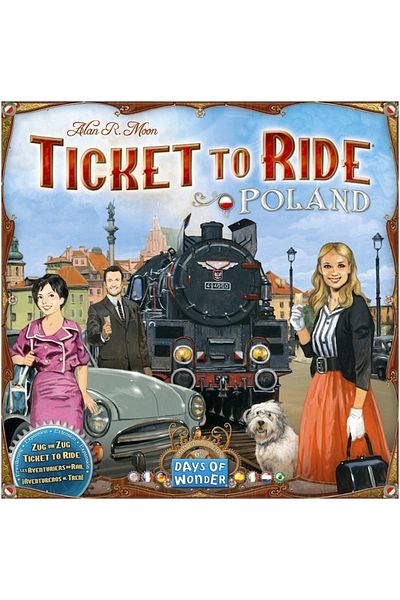 Asmodee Joc Asmodee - Ticket to Ride, Colecție de hărți, Polonia, lb. engleză