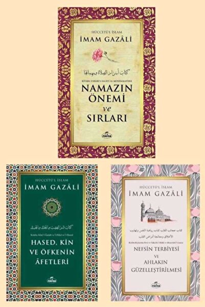 Ravza Yayınları Namaz Nefsin Terbiyesi Hased Kin ve Öfke Imam Gazali 3’lü Set