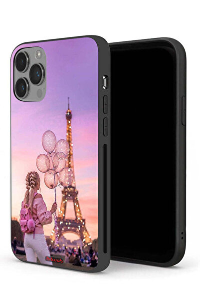 Tolwak جراب حماية لهاتف Apple iPhone 14 Pro Max - فتاة تحمل بالونات