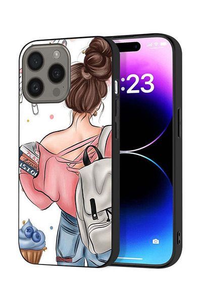 Tolwak Apple iPhone 15 Pro Max Protective Case Cover Books In Hands