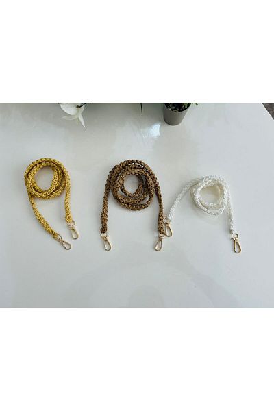 PİNKBAG Handmade Wicker Knitted Bag Strap