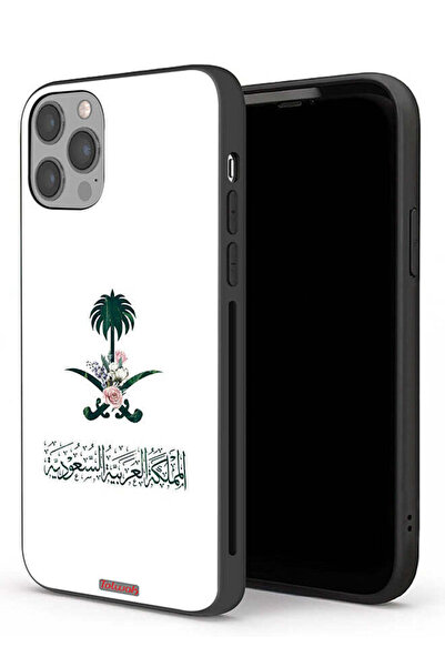 Tolwak غطاء حماية لجهاز ابل ايفون 12 برو - شعار المملكة العربية السعودية - رم...