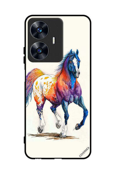 Covernex غطاء حماية لهاتف Realme C55 - رسمة حصان