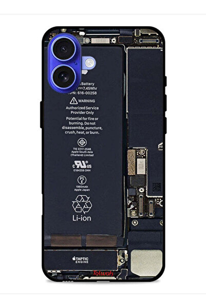 Tolwak غطاء حماية لهاتف Apple iPhone 16 Plus بنمط دائرة الهاتف
