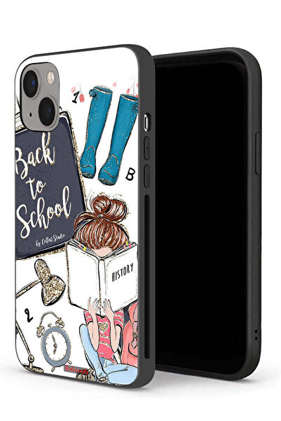 Tolwak جراب حماية لجهاز Apple iPhone 13 - فتاة العودة إلى المدرسة تقرأ التاريخ