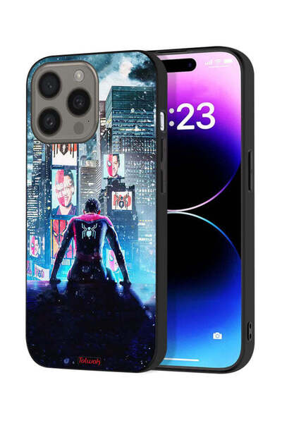 Tolwak غطاء حماية لجهاز Apple iPhone 15 Pro Max بتصميم Spider Man