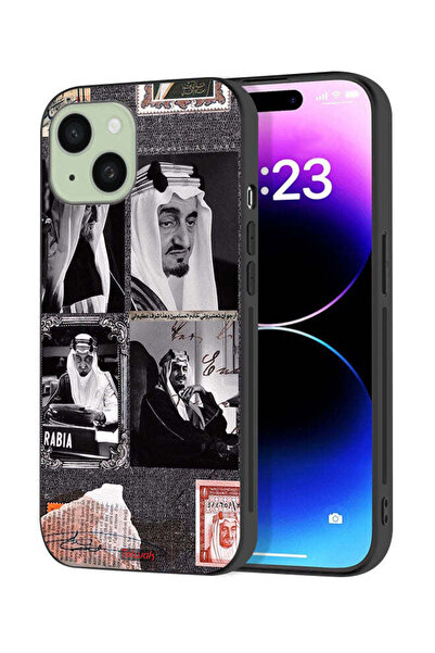 Tolwak Apple iPhone 15 Plus Protective Case Cover King Faisal Vintage Poster