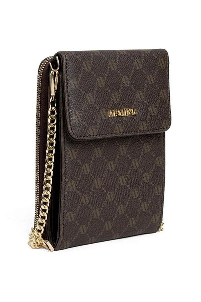 Armine Hand and Shoulder Dot Bag - 266 Brown