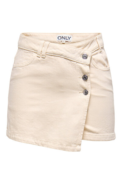 ONLY Fustă-pantaloni scurți bej pentru femei ONLY-15338617 ECRU