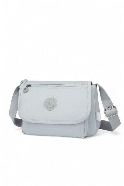 SMART BAGS Geantă de damă Crinkle gri deschis SMB 1148