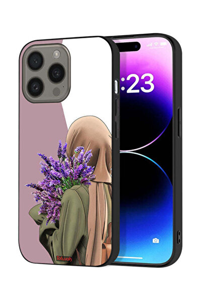 Tolwak غطاء حماية لجهاز Apple iPhone 15 Pro Max يحمل زهرة