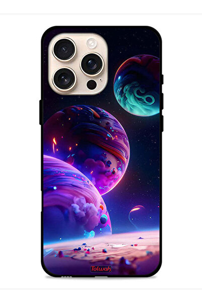 Tolwak غطاء حماية لجهاز Apple iPhone 16 Pro Max بنمط كوكبي