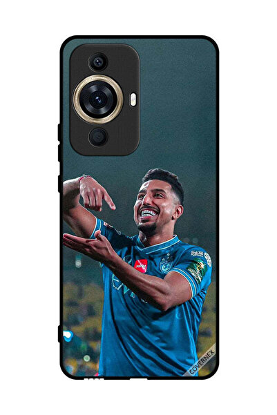 Covernex غطاء حماية لهاتف هواوي نوفا 11 - سالم الدوسري يحمل كرة قدم