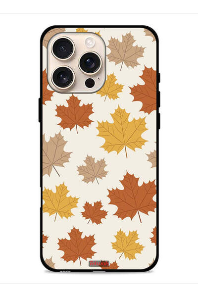 Tolwak غطاء حماية لهاتف Apple iPhone 16 Pro Max بنقشة أوراق الخريف