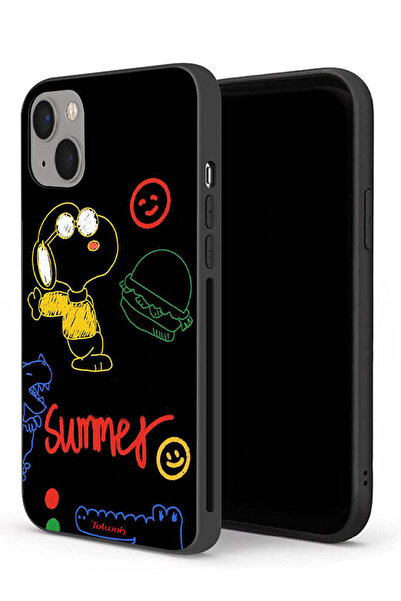 Tolwak جراب حماية لجهاز Apple iPhone 13 mini - ملصق صيفي