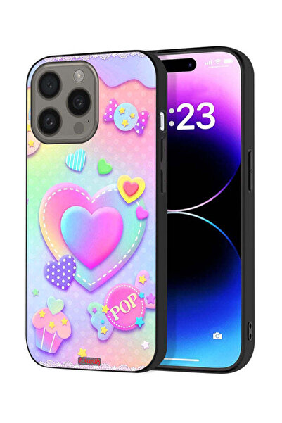 Tolwak غطاء حماية لجهاز Apple iPhone 15 Pro Max بتصميم قلوب البوب