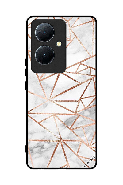 Covernex غطاء حماية لهاتف Vivo Y78 5G بنمط رخامي وورق حائط