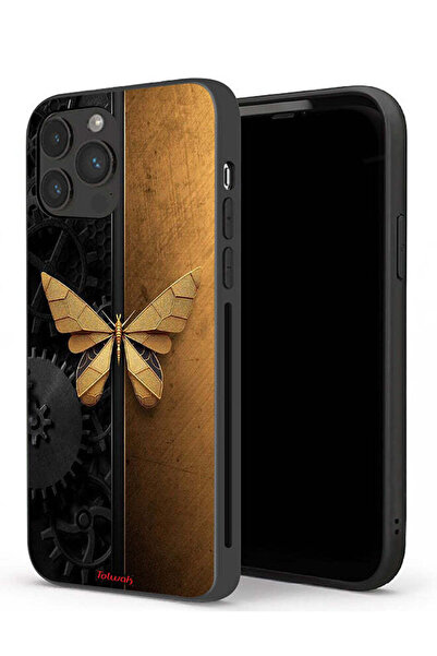 Tolwak غطاء حماية لجهاز Apple iPhone 13 Pro Max من الفولاذ على شكل فراشة