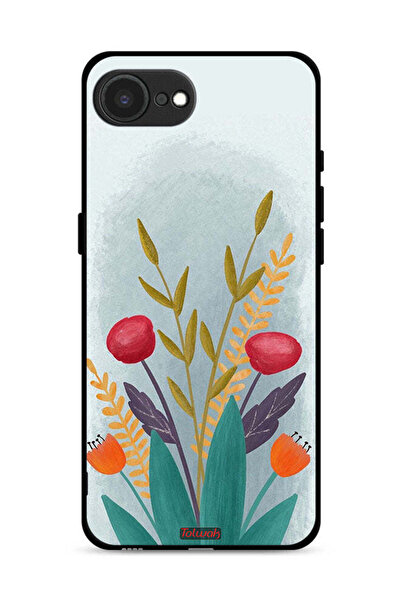 Tolwak غطاء حماية لجهاز Apple iPhone 16e برسومات نباتية