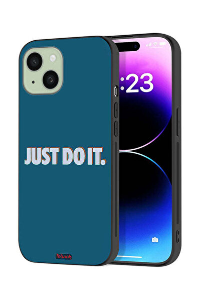Tolwak غطاء حماية لجهاز Apple iPhone 15 Plus - Just Do It