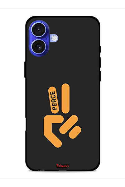 Tolwak غطاء حماية لجهاز Apple iPhone 16 من Peace