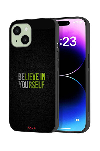 Tolwak Apple iPhone 15 Plus Protective Case Cover Believe In Yourself