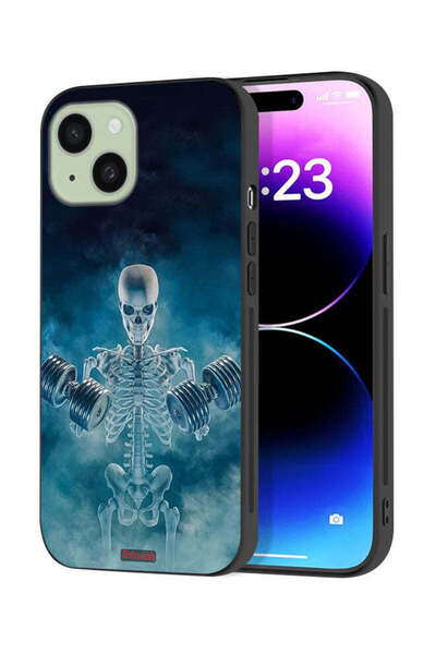 Tolwak Apple iPhone 15 Plus Protective Case Cover No Pain No Gain Pose