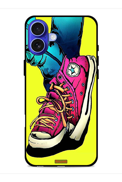 Tolwak غطاء حماية لجهاز Apple iPhone 16 بتصميم حذاء من القماش