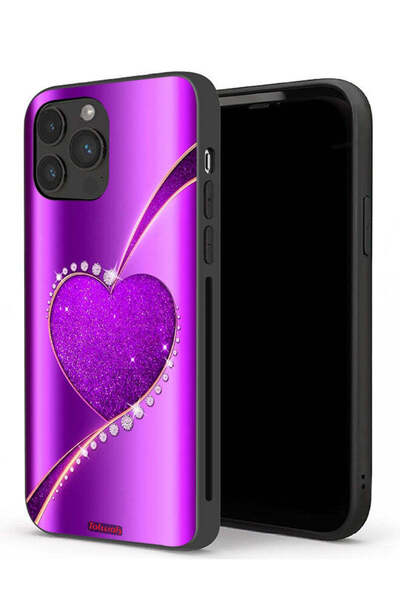 Tolwak غطاء حماية لامع على شكل قلب لهاتف Apple iPhone 13 Pro