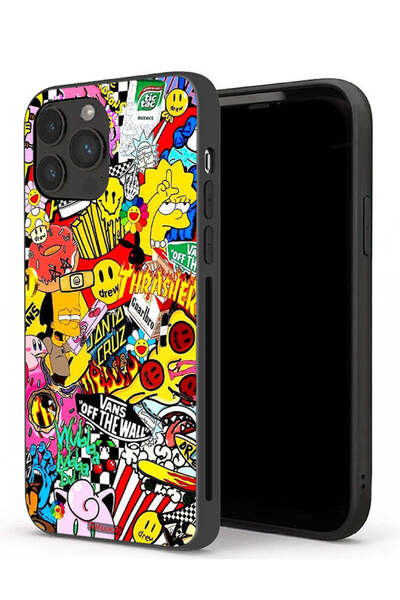 Tolwak جراب حماية لجهاز Apple iPhone 13 Pro، ملصق أبيض فاتح