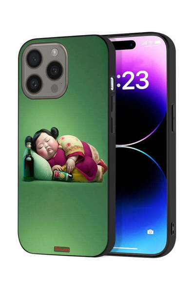 Tolwak غطاء حماية لجهاز Apple iPhone 15 Pro - فتاة سمينة