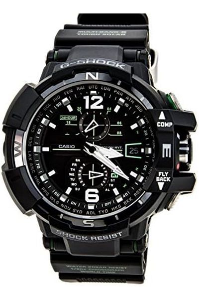 G-SHOCK Aviation Model GWA1100-1A3, Analog, Black Dial, Black Resin Strap, for Men