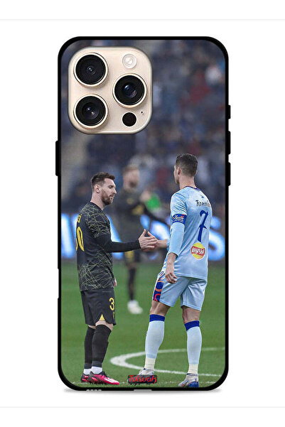 Tolwak غطاء حماية لهاتف آيفون 16 برو ماكس من أبل ميسي ورونالدو