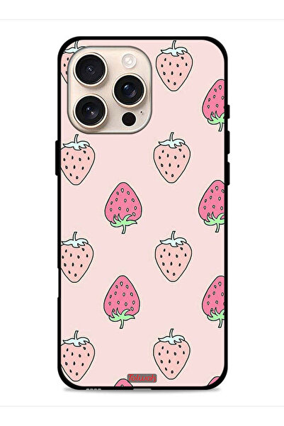 Tolwak غطاء حماية لجهاز Apple iPhone 16 Pro Max بتصميم أيقونة الفراولة