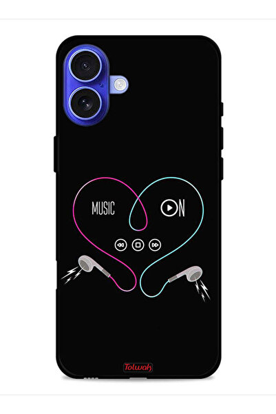 Tolwak غطاء حماية لجهاز Apple iPhone 16 مع موسيقى