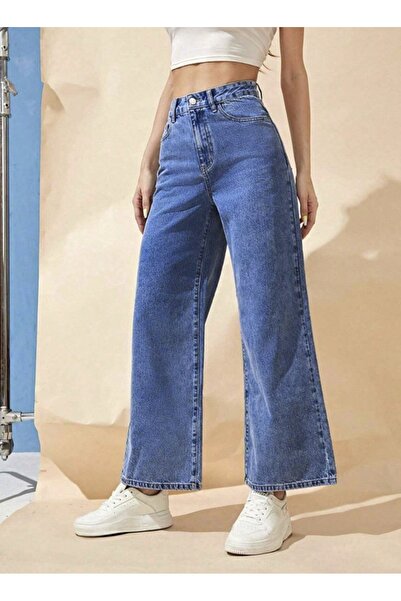 SHEVEGA ΓΥΝΑΙΚΕΙΟ ΨΗΛΟΜΕΣΟ ΜΠΛΕ ΠΑΝΤΕΛΟΝΙ ΜΕ ΜΠΟΛ ΠΟΥΛΟΥΡΑ