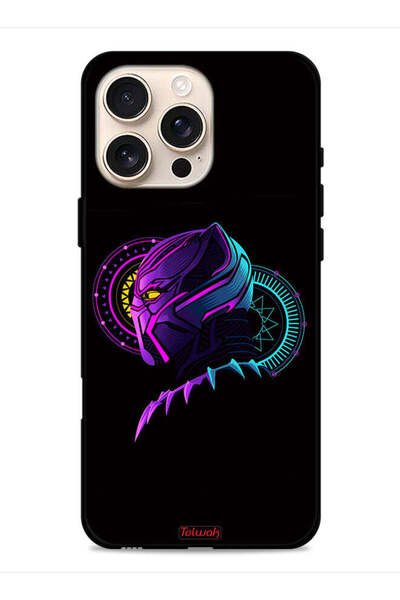 Tolwak غطاء حماية لجهاز Apple iPhone 16 Pro، رسم فني رقمي بسيط عالي الدقة