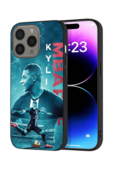 Tolwak غطاء حماية لجهاز آيفون 15 برو من آبل، ملصق مبابي