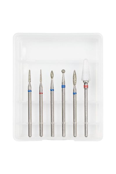 LUXORISE Burghie pentru unghii #09, set de 6 bucăți