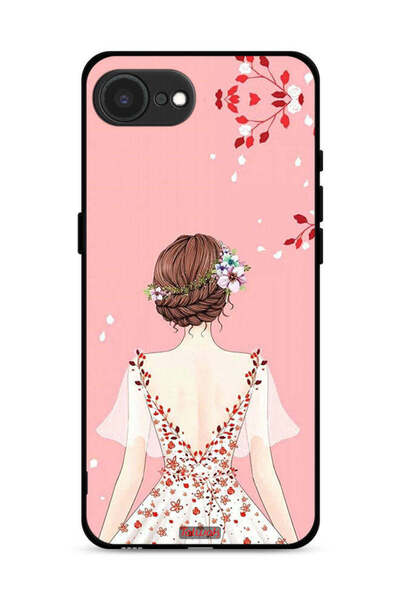 Tolwak غطاء حماية لجهاز Apple iPhone 16e بتصميم فتاة واقفة
