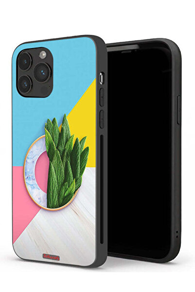 Tolwak جراب حماية لهاتف Apple iPhone 13 Pro Max بنمط أوراق تجريدية