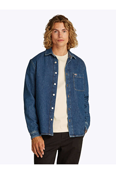 Tommy Hilfiger Erkek Th Regular Gömlek - Denim