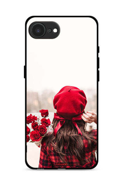 Tolwak غطاء حماية لجهاز Apple iPhone 16e يحمل زهورًا