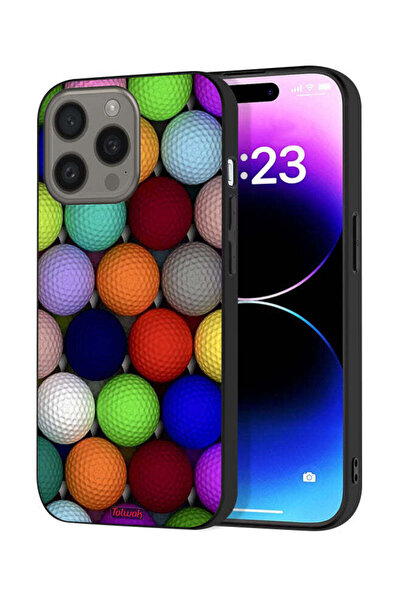 Tolwak غطاء حماية لجهاز Apple iPhone 15 Pro Max بتصميم كرات فنية تجريدية