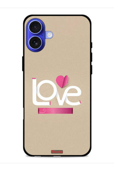 Tolwak غطاء حماية لجهاز Apple iPhone 16 Plus برسومات حب فنية