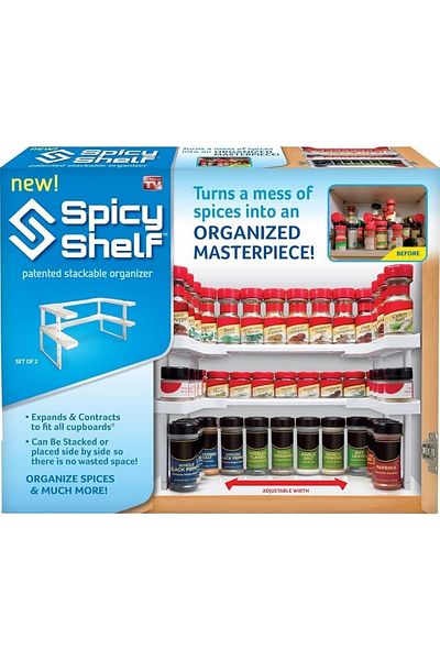 Generic 2-Piece Stackable Spice Organizer
