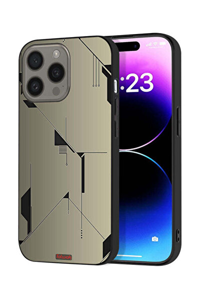 Tolwak غطاء حماية لجهاز Apple iPhone 15 Pro بتصميم فني تجريدي بسيط