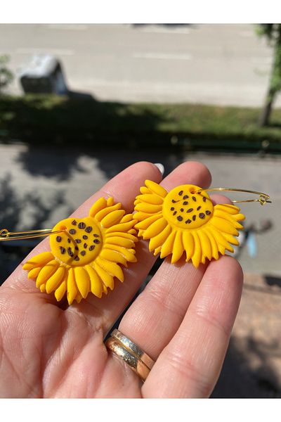 VIVINCA Handmade Polymer Clay Colorful Vibrant Lightweight Earrings - Vivinca Sunbli̇ss
